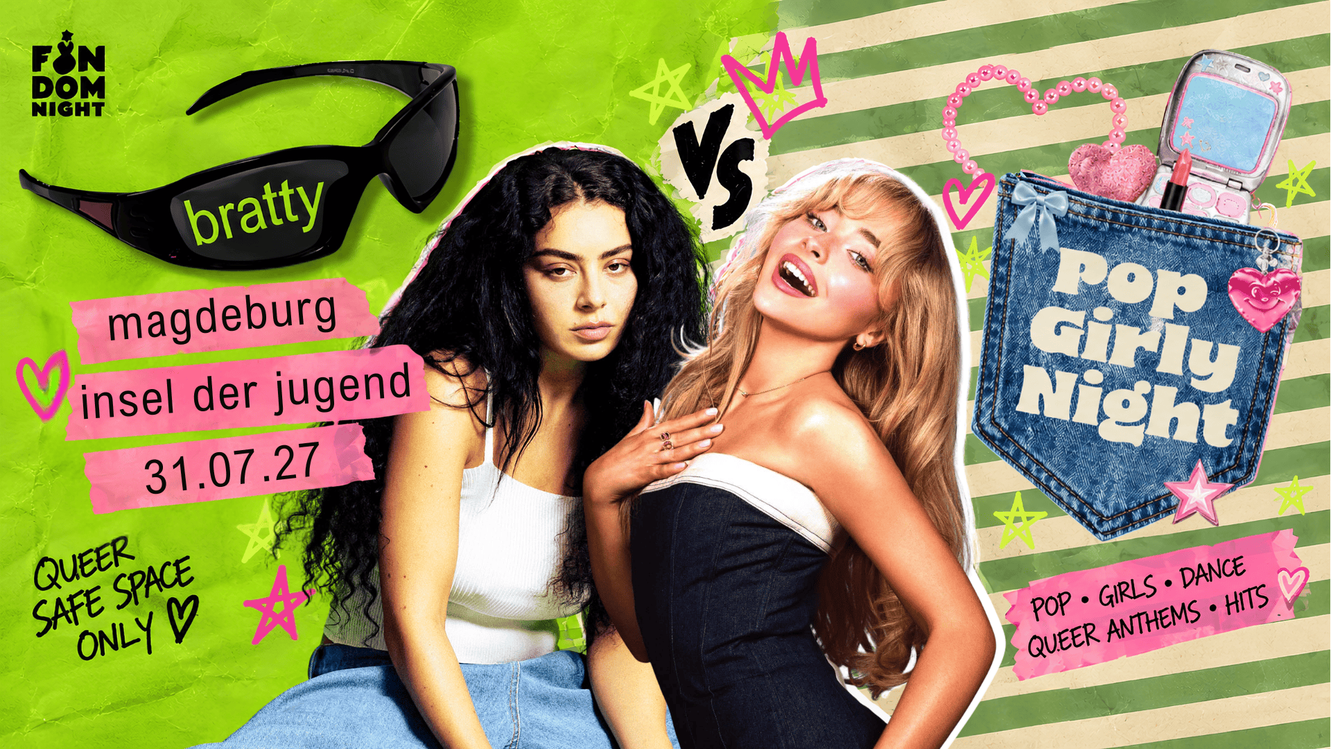bratty pop girly night